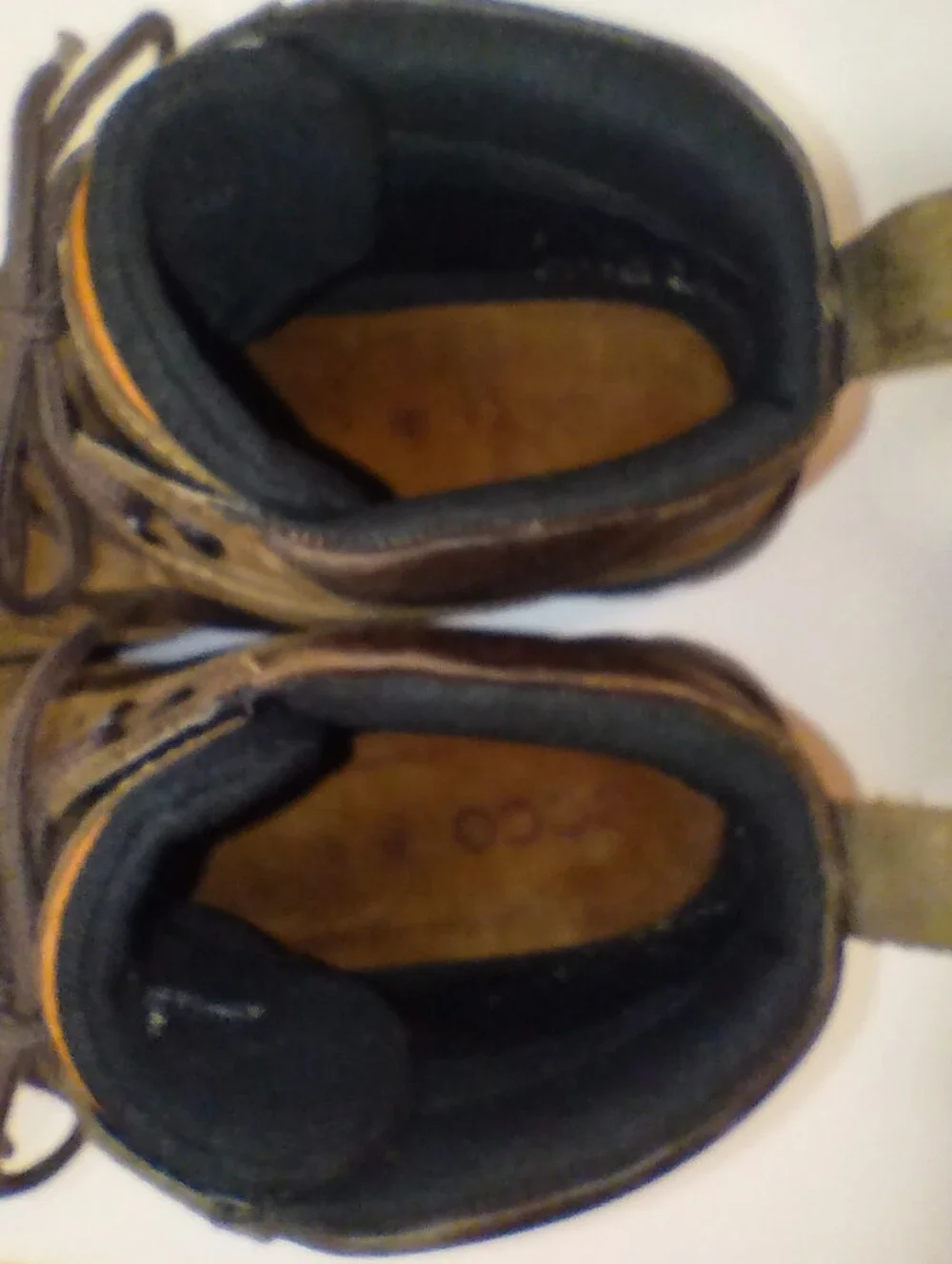 ECCO Track 6 Goretex Boots Brown Leather Lace Up Waterproof Size 47 US 13
